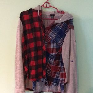 Flannel sweatshirts